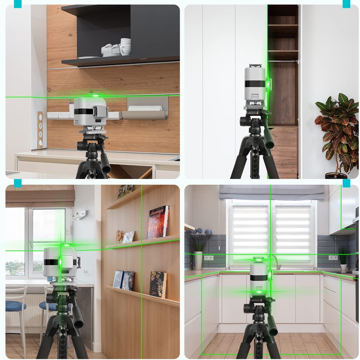 Laser Level 16 Lines 4D Green - DS04CG 셀프 레벨링 16라인 초경량 레이저