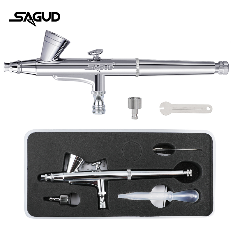 Airbrush Kit With Mini Compressor - SAGUD 에어 브러시 모델 SD-135 0.2mm
