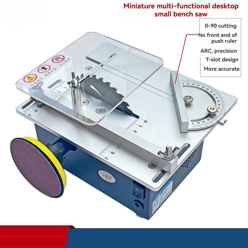 미니 120W 벤치 톱 조절 가능한 다기능 테이블 톱  - Mini Table Saw For Woodworking 리뷰 및 가격
