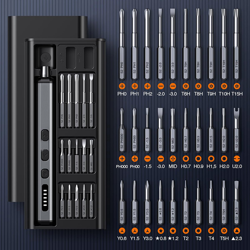 전동 스크루드라이버 세트 정밀 전동 공구 키트 LED  - Electric Screwdriver Rechargeable Usb 리뷰 및 가격