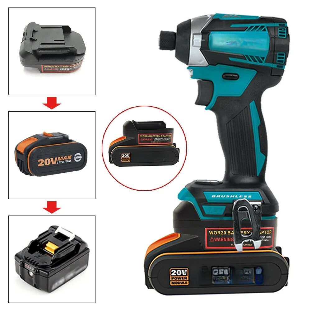 Worx 20V 4PIN 오렌지 리튬 이온 배터리 용  - Brushless Cordless Electric Drill 18V 리뷰 및 가격