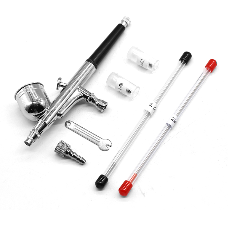 중력 듀얼 액션 미니 에어 브러시 페인트 네일 스프레이 - Airbrush Kit With Mini Compressor 리뷰 및 가격