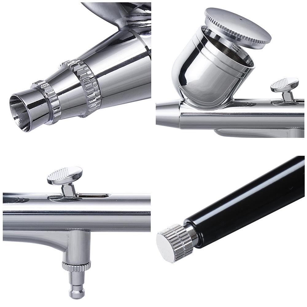 중력 듀얼 액션 미니 에어 브러시 페인트 네일 스프레이 - Airbrush Kit With Mini Compressor 리뷰 및 가격