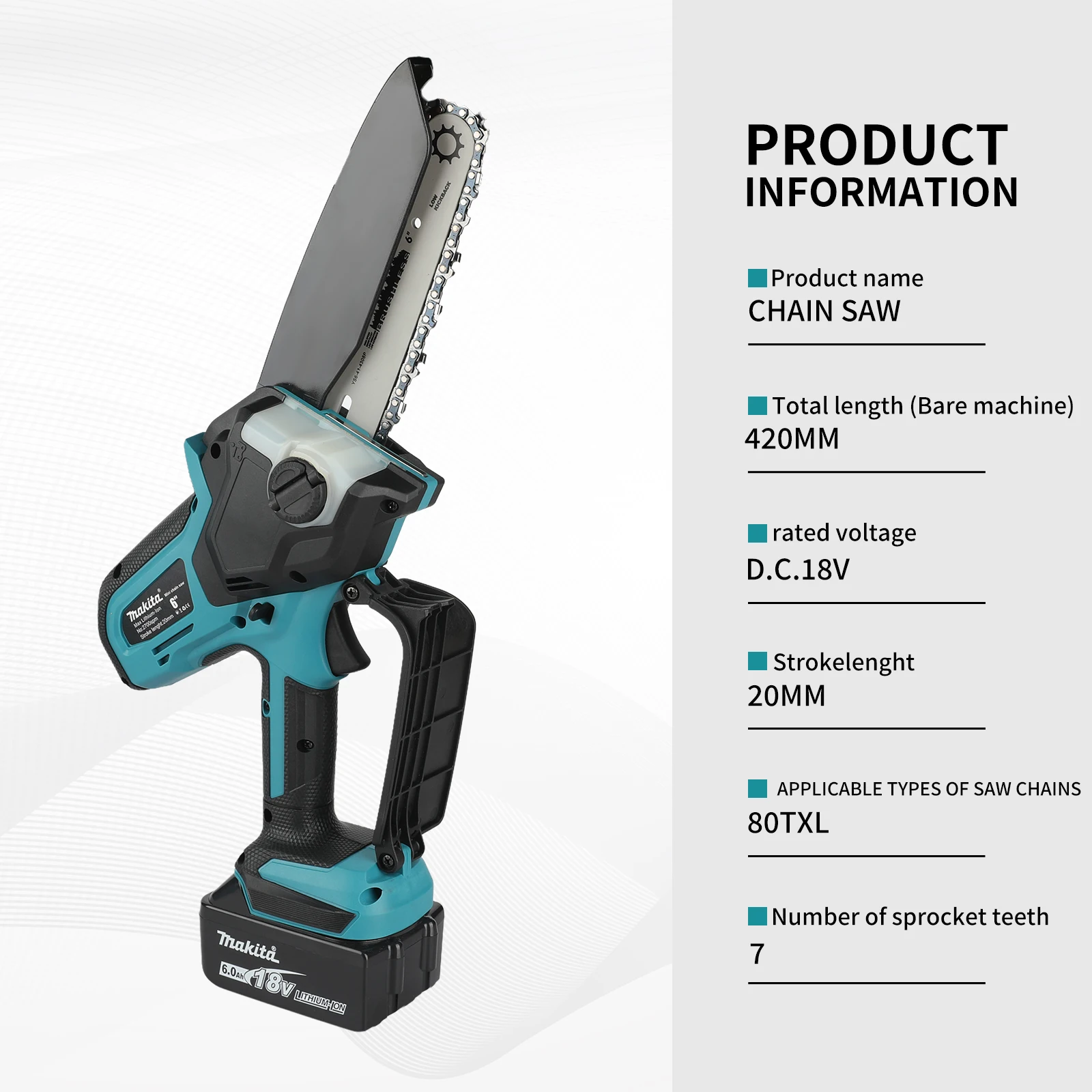 소형 휴대용 전기 6인치 체인톱, 목공 작업용 무선 체 - Mini Electric Chainsaw 6 Inch 리뷰 및 가격