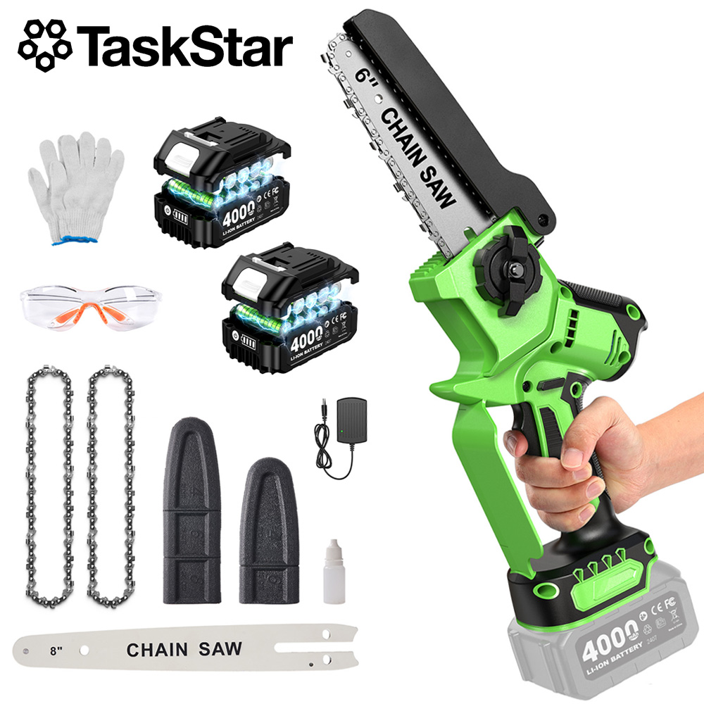 태스크스타 브러시리스 전기톱 6&8인치 휴대용 무선 전 - Mini Electric Chainsaw 6 Inch 리뷰 및 가격