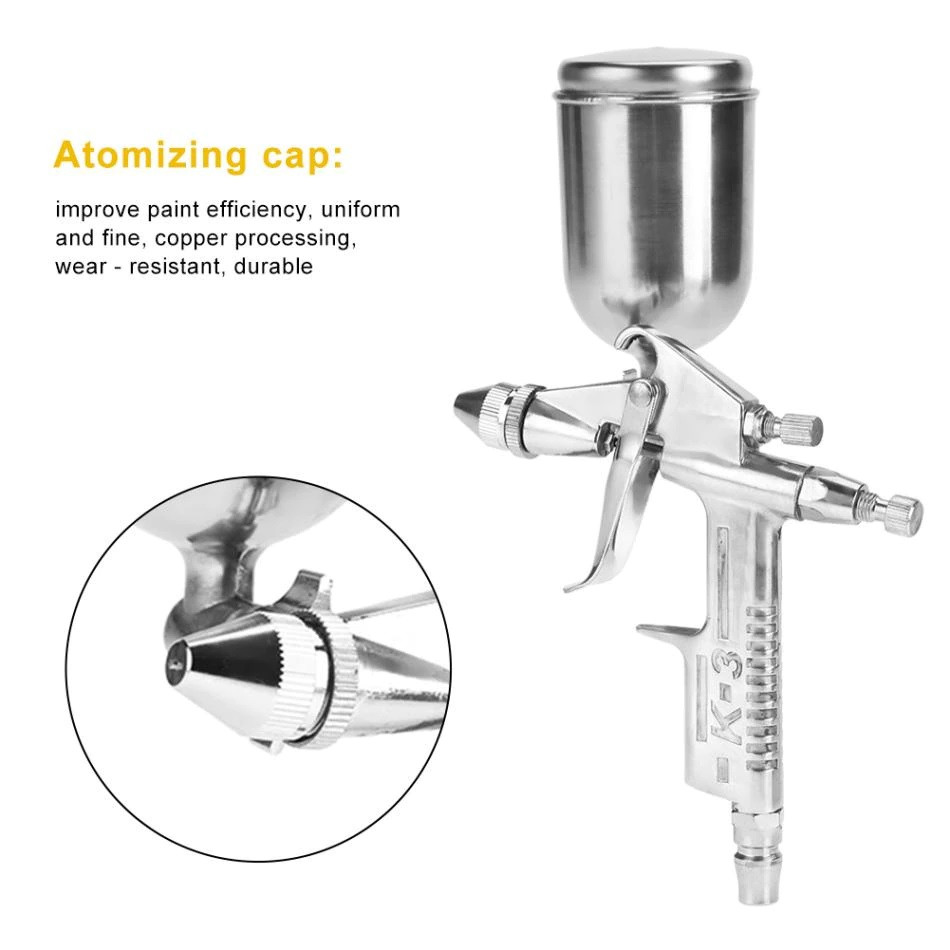 125ml 미니 스프레이 건 0.5mm 노즐 공압 분무 - Airbrush Kit With Mini Compressor 리뷰 및 가격